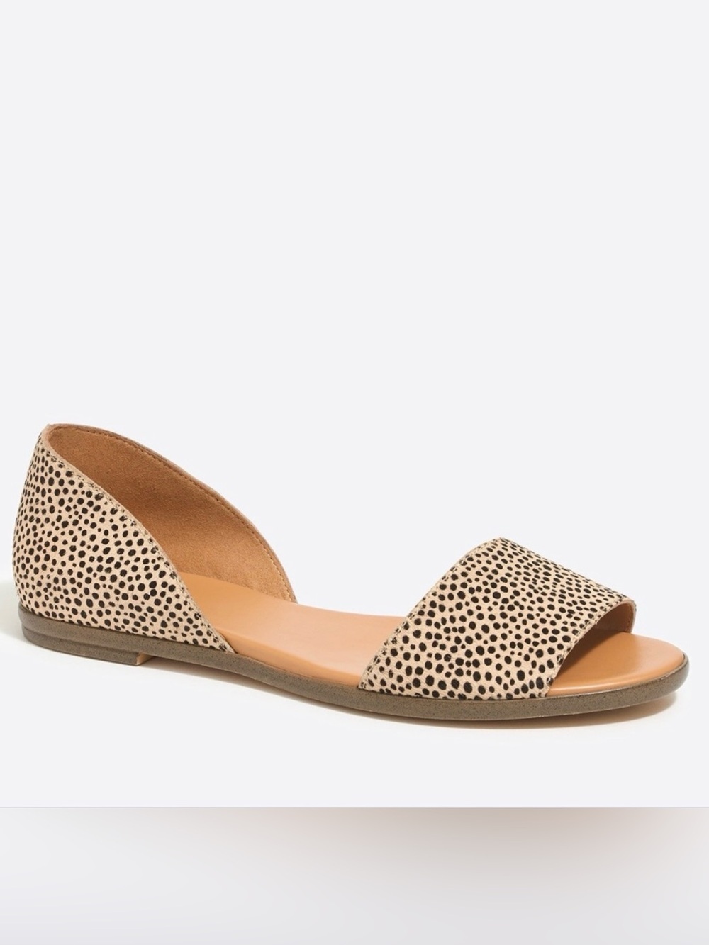 J.Crew Morgan calf hair shoes sandal slip on open toe sz 8